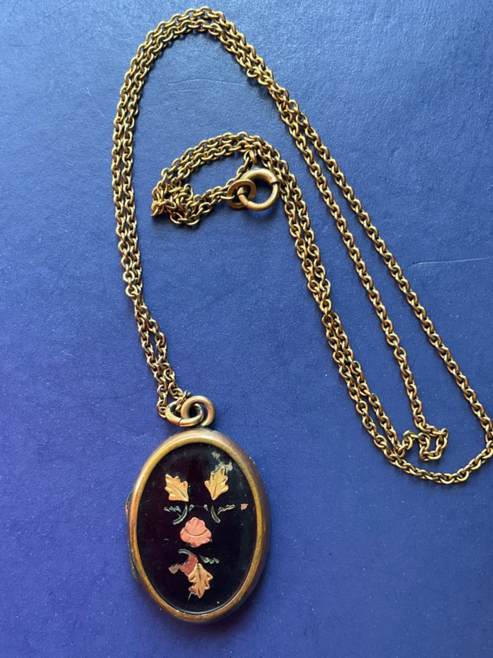 Antique locket necklace